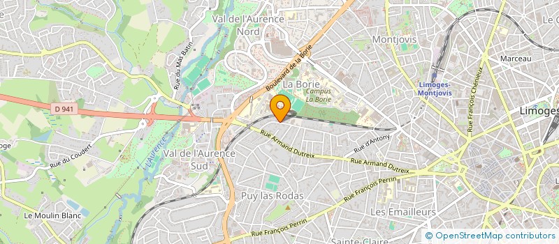 localisation de l'entreprise MADAME ODILE POULAIN à LIMOGES