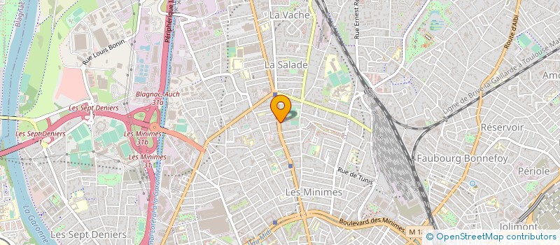 localisation de l'entreprise MADAME ODILE POULAIN à TOULOUSE