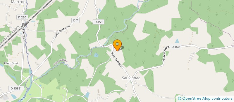 localisation de l'entreprise MADAME ODILE POURSILLIE à SAUVIGNAC