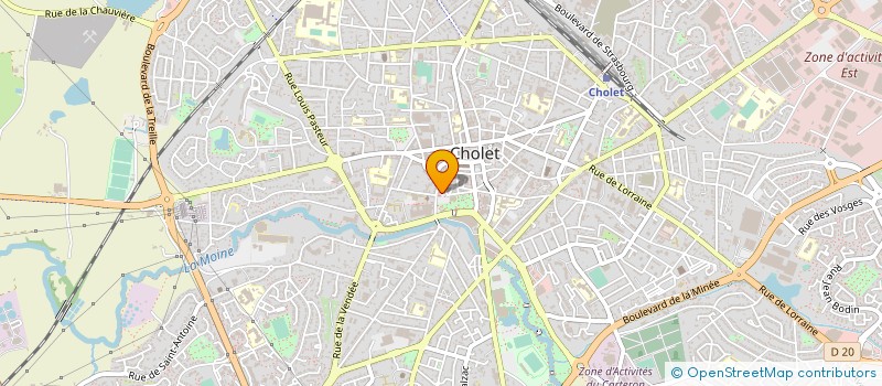 localisation de l'entreprise MADAME ODILE PRIOU à CHOLET