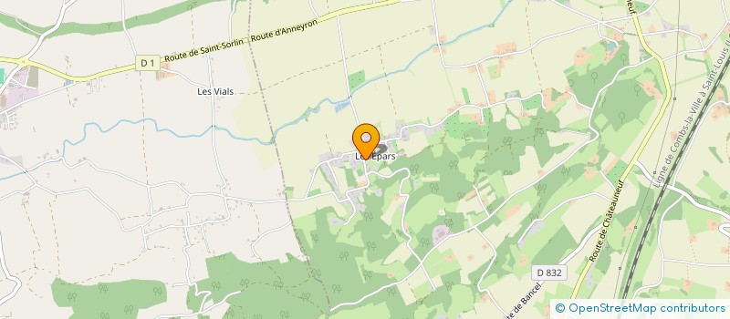 localisation de l'entreprise MADAME ODILE PROUST  SAINT-SORLIN-EN-VALLOIRE