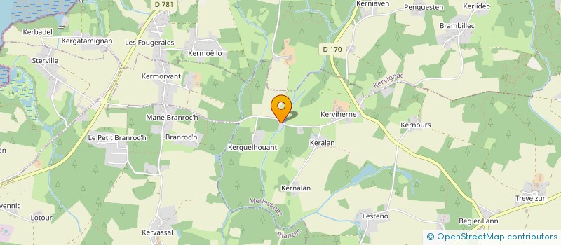 localisation de l'entreprise MADAME ODILE QUIROUARD-FRILEUSE  MERLEVENEZ