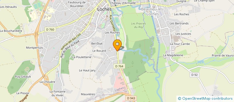 localisation de l'entreprise MADAME ODILE RAIMBAULT  LOCHES