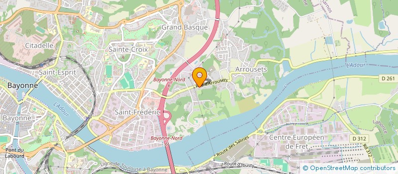 localisation de l'entreprise MADAME ODILE RAYMOND à BAYONNE