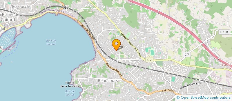 localisation de l'entreprise MADAME ODILE REBUFAT à SANARY-SUR-MER