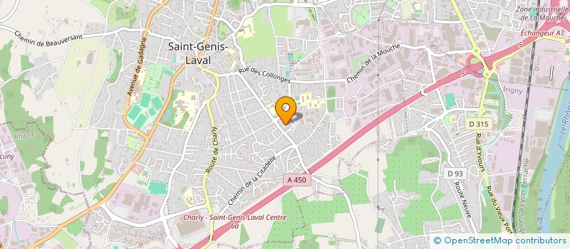 localisation de l'entreprise MADAME ODILE REINHEIMER à SAINT-GENIS-LAVAL