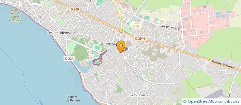 localisation de l'entreprise MADAME ODILE RICHARD-RIBOT à LES SABLES D'OLONNE