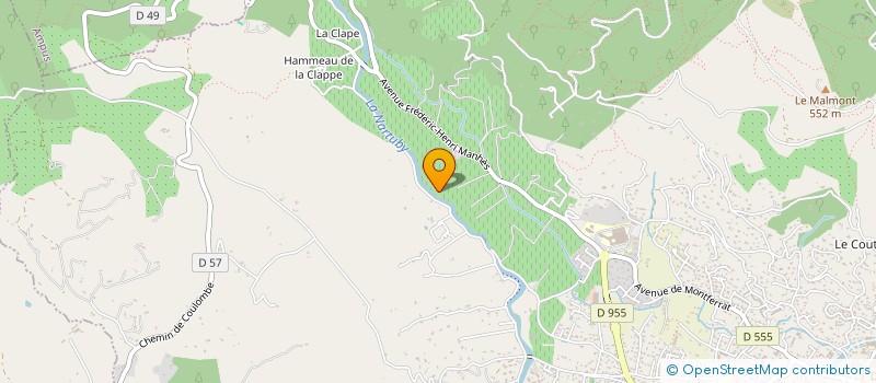 localisation de l'entreprise MADAME ODILE RIGAUD  DRAGUIGNAN