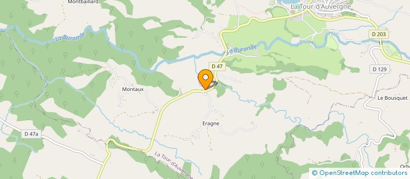 localisation de l'entreprise MADAME ODILE ROCHEREAU à LA TOUR D'AUVERGNE