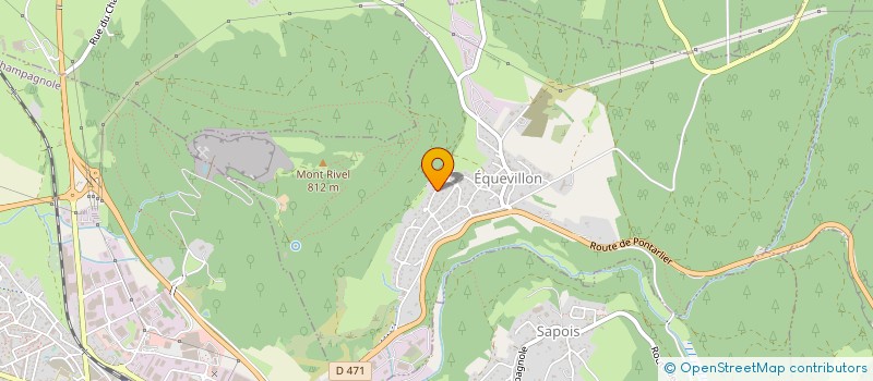 localisation de l'entreprise MADAME ODILE ROMAND-MONNIER  CHAMPAGNOLE