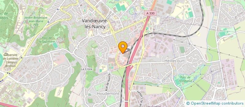 localisation de l'entreprise MADAME ODILE ROSSIGNOL à VANDŒUVRE-LES-NANCY