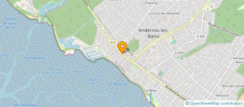 localisation de l'entreprise MADAME ODILE ROUHAUD  ANDERNOS-LES-BAINS