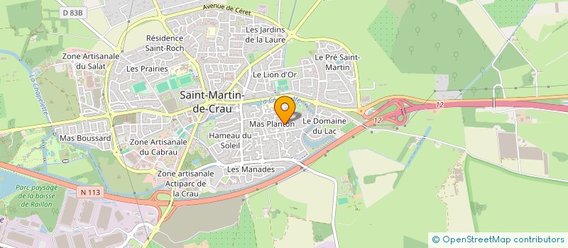 localisation de l'entreprise MADAME ODILE ROULLEAU à SAINT MARTIN DE CRAU