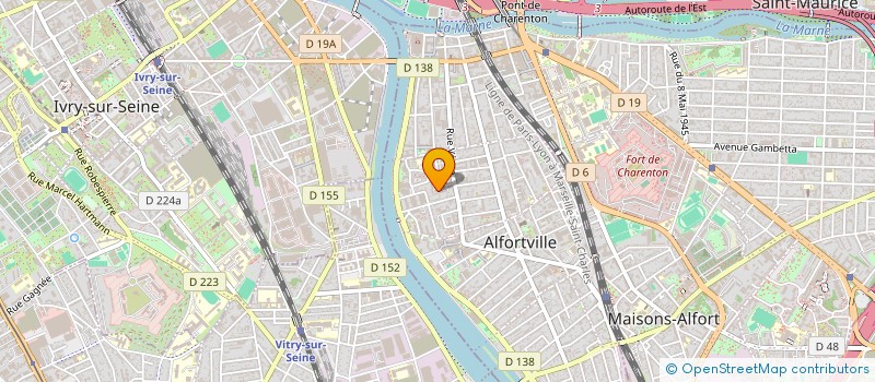 localisation de l'entreprise MADAME ODILE SAKSIK à ALFORTVILLE