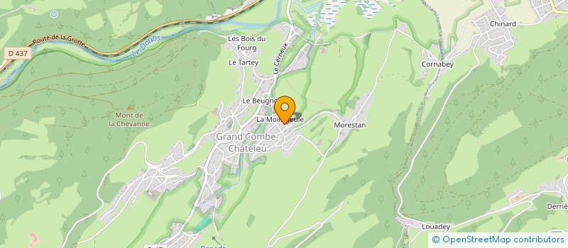 localisation de l'entreprise MADAME ODILE SANCEY RICHARD  GRAND COMBE CHATELEU