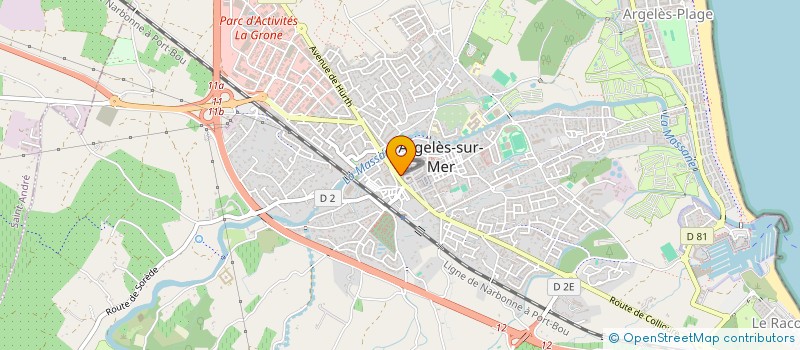 localisation de l'entreprise MADAME ODILE SANTIAGO à ARGELES-SUR-MER