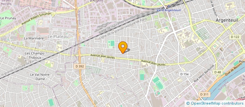 localisation de l'entreprise MADAME ODILE SAUZET  ARGENTEUIL