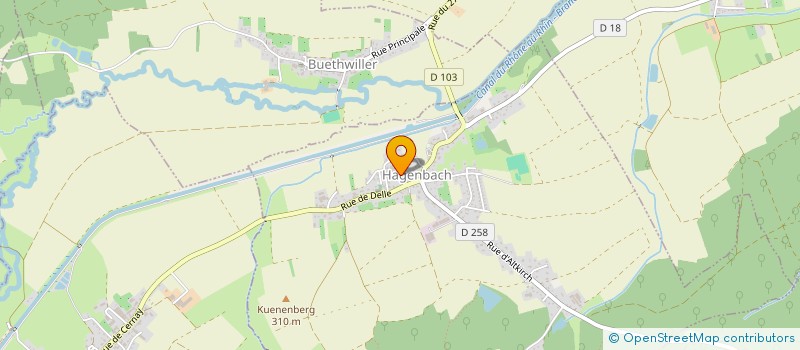 localisation de l'entreprise MADAME ODILE SCHNOEBELEN  HAGENBACH