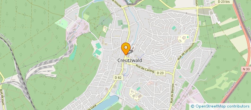 localisation de l'entreprise MADAME ODILE SCHOEPFER  CREUTZWALD