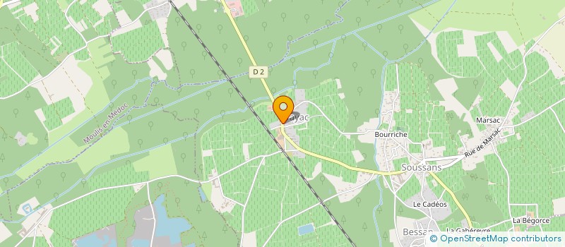 localisation de l'entreprise MADAME ODILE SERVAT  SOUSSANS