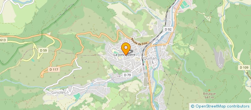 localisation de l'entreprise MADAME ODILE SIMOENS  QUILLAN