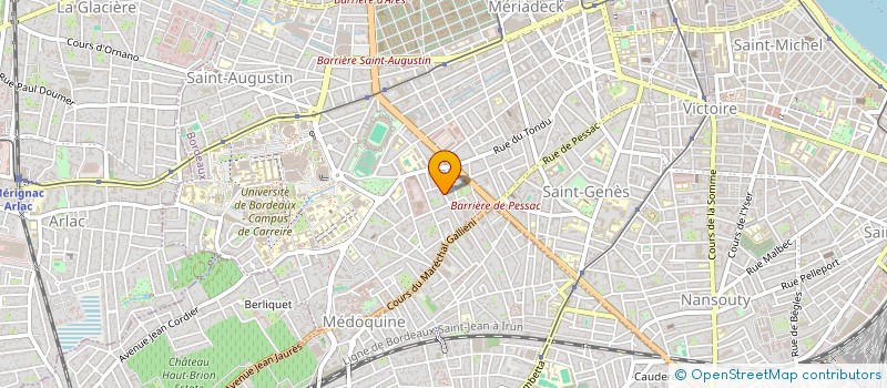 localisation de l'entreprise MADAME ODILE SOGNO  BORDEAUX