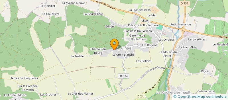 localisation de l'entreprise MADAME ODILE SOREAU à CINAIS