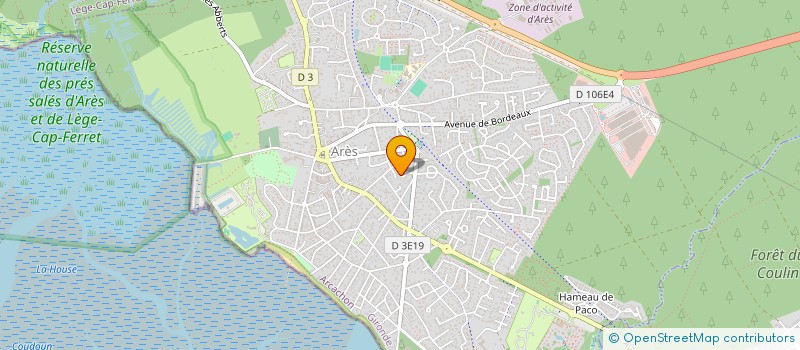 localisation de l'entreprise MADAME ODILE SOULIER  ARES