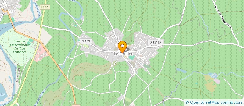 localisation de l'entreprise MADAME ODILE SPASSOF à LE POUGET