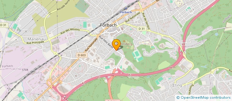 localisation de l'entreprise MADAME ODILE STAB à FORBACH