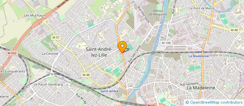 localisation de l'entreprise MADAME ODILE SZYMCZAK à SAINT-ANDRE-LEZ-LILLE