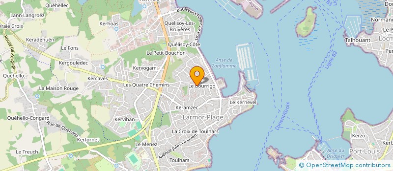 localisation de l'entreprise MADAME ODILE TAILHARDAT  LARMOR-PLAGE