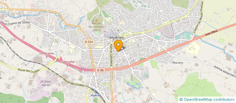 localisation de l'entreprise MADAME ODILE TERRIER  HYERES