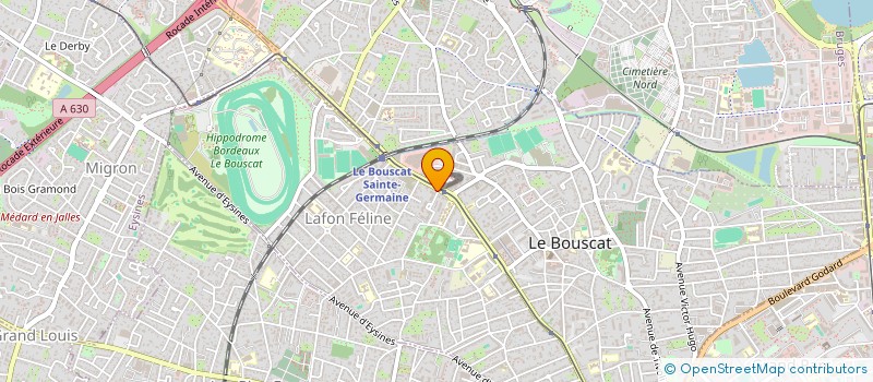 localisation de l'entreprise MADAME ODILE THOMAS à LE BOUSCAT