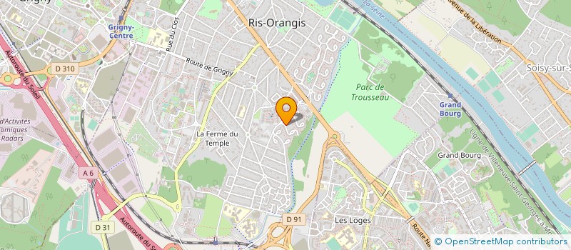 localisation de l'entreprise MADAME ODILE TOUKO à RIS-ORANGIS