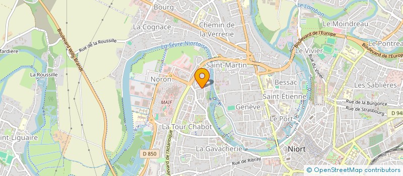 localisation de l'entreprise MADAME ODILE TRIAUD  NIORT