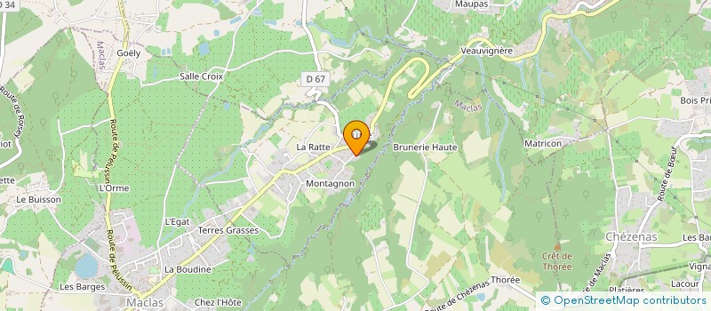 localisation de l'entreprise MADAME ODILE TROUILLET  SAINT-APPOLINARD