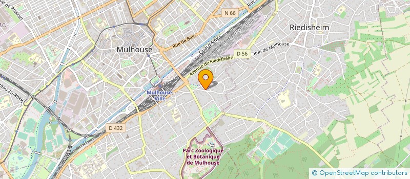 localisation de l'entreprise MADAME ODILE ULRICH  MULHOUSE