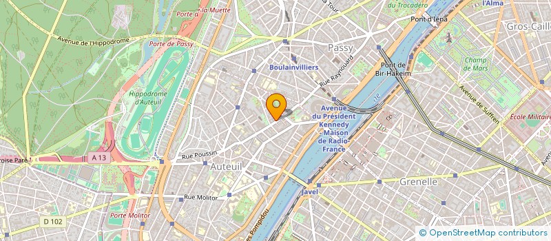 localisation de l'entreprise MADAME ODILE VAN DEN WOLDENBERG  PARIS