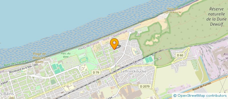 localisation de l'entreprise MADAME ODILE VANBRUGGHE  LEFFRINCKOUCKE