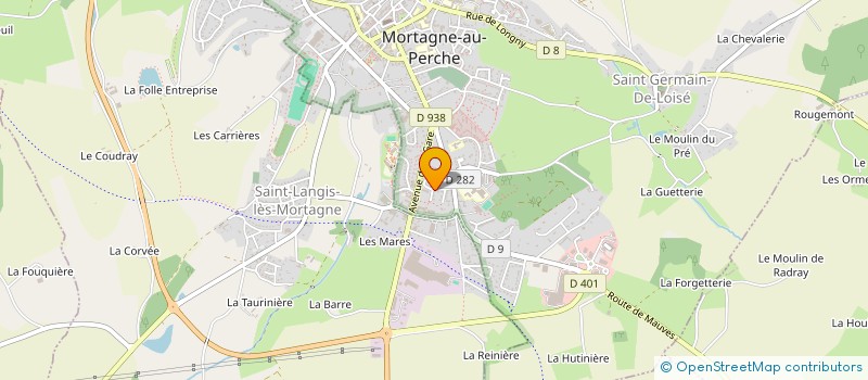 localisation de l'entreprise MADAME ODILE VELTER à MORTAGNE-AU-PERCHE