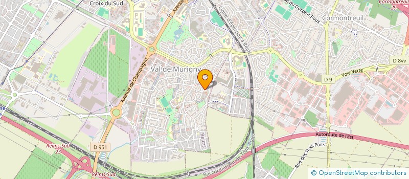 localisation de l'entreprise MADAME ODILE VERCOLLIER  REIMS