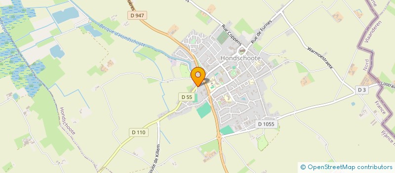 localisation de l'entreprise MADAME ODILE VERHAEGHE à HONDSCHOOTE