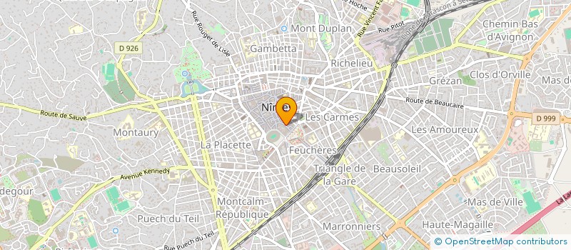 localisation de l'entreprise MADAME ODILE VERHEGGEN à NIMES