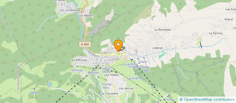localisation de l'entreprise MADAME ODILE VERNEAUD à LA CLUSAZ