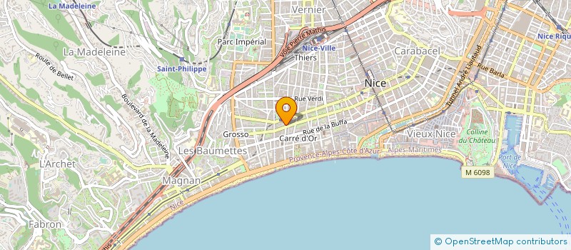 localisation de l'entreprise MADAME ODILE VERSINI à NICE