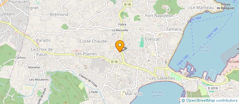 localisation de l'entreprise MADAME ODILE VETO à LA SEYNE-SUR-MER