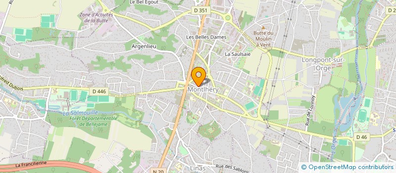 localisation de l'entreprise MADAME ODILE WANDJI à MONTLHERY