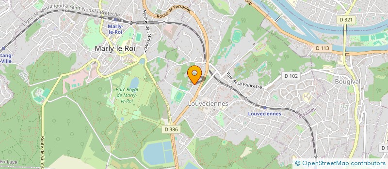 localisation de l'entreprise MADAME ODILE WATTINNE  LOUVECIENNES