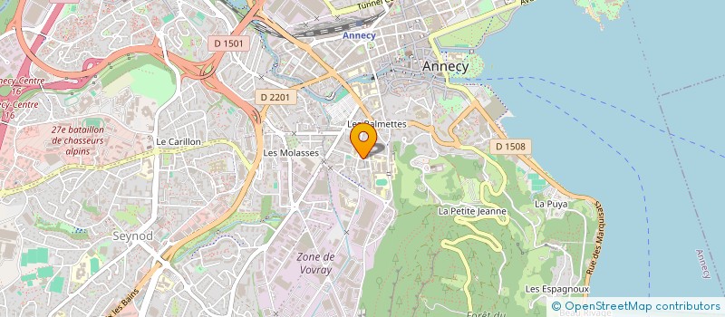 localisation de l'entreprise MADAME ODILE WIEDER à ANNECY